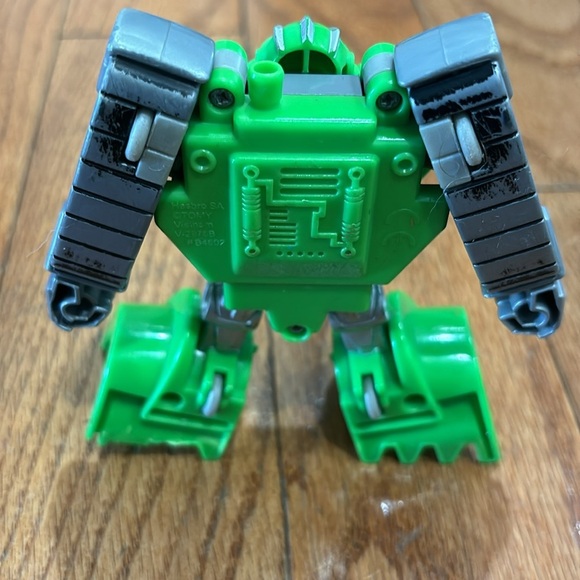 Hasbro Playskool Tomy Transformer green bulldozer robot toy construction figure - Picture 2 of 5